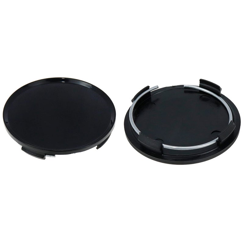 AUTUT Center Caps,63mm Wheel Rim Hub Center Covers Replacement 60mm Lug to Lug,Black,Pack of 4 - Image 4